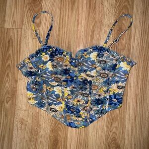 Floral Bustier Top